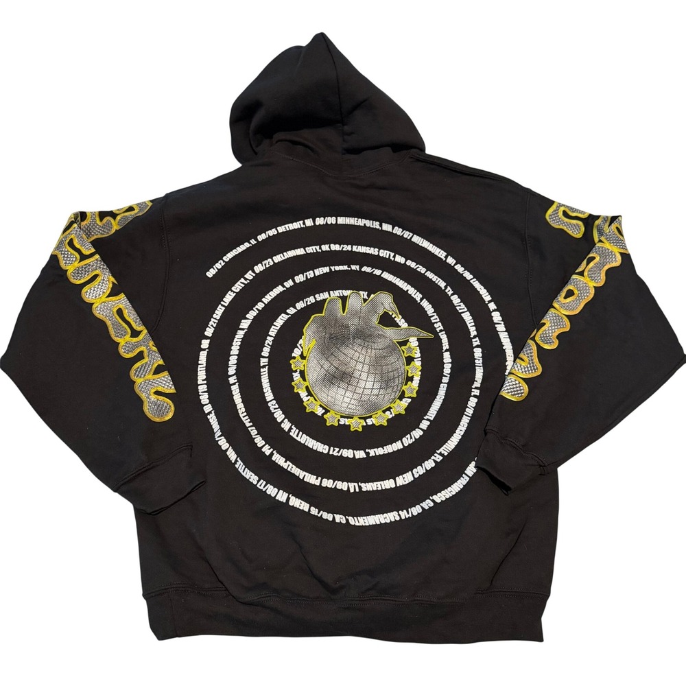 Gildan Heavy Blend Black Disco Ball SNOT Ethereal Tour Hoodie Mens Medium‎ 2021 - Picture 6 of 13